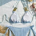 thumbnail image 6 of Ailaofu Womens Bikini Sets Halter String Thong Swimsuits Triangle High Cut Cheeky Bathing Suits, 6 of 6