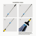 thumbnail image 2 of Yocada Heavy Duty Cotton Mop Looped-End String Mop Commercial Industrial with Telescopic Iron Pole, 2 of 6