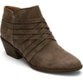 thumbnail image 3 of LifeStride Womens Prairie Faux Suede Zipper Ankle Boots, 3 of 6