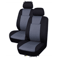 thumbnail image 1 of AutoTrends Low Back Seat Cover, Cranberry, 2-pc-Black/Grey, 1 of 2