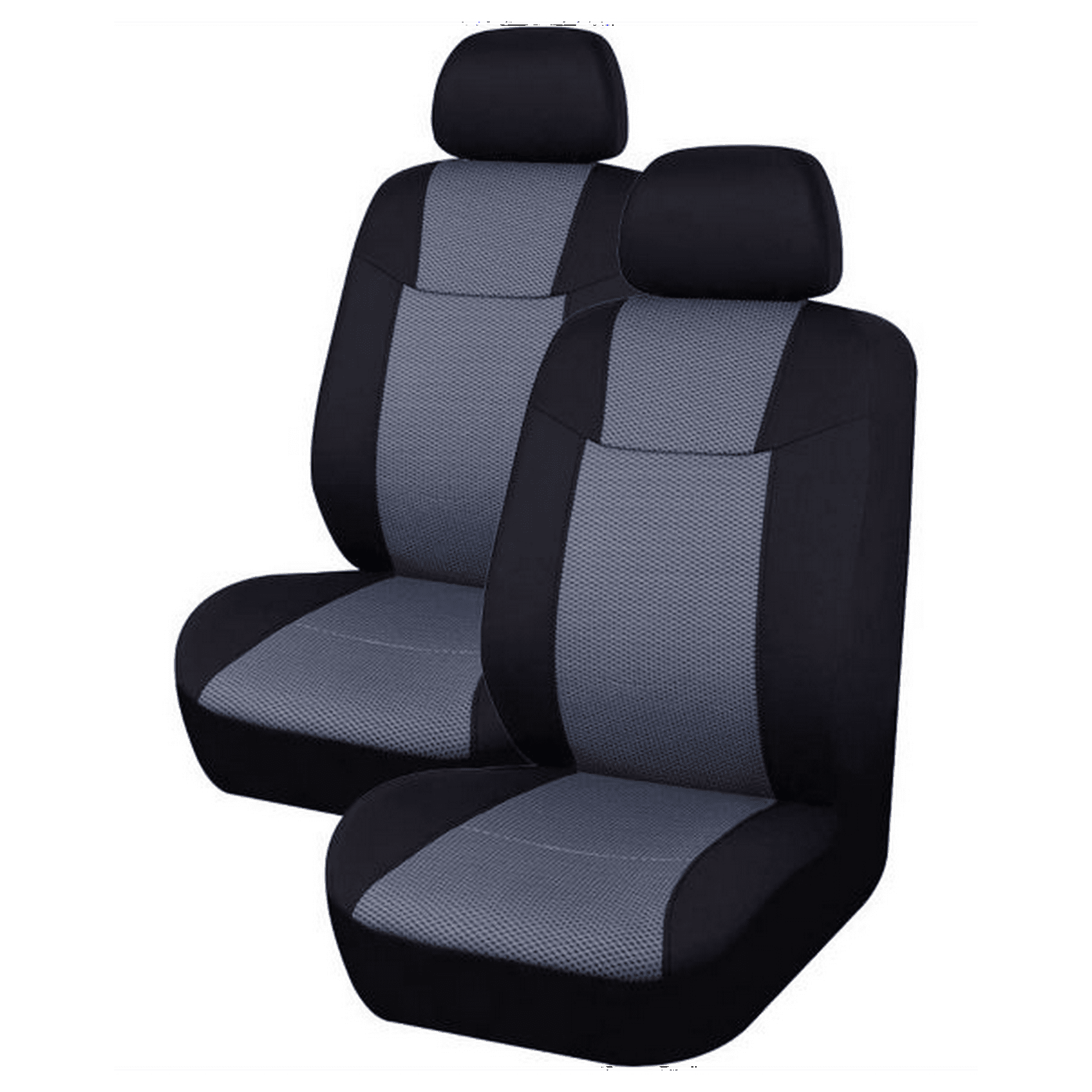 AutoTrends Low Back Seat Cover Cranberry 2 pc Black Grey