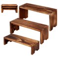 thumbnail image 1 of 3 soportes de exhibición de madera rectangulares de pino, apilables, para tartas, decorativos, organizadores para flores, postres, cupcakes y muñecas., 1 of 8