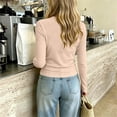 thumbnail image 6 of MKOSPLRT Girls Cotton Long Sleeve T Shirt Solid Crew Neck Casual Thin Base Layer Tee for School Summer 1-10 Years, 6 of 10