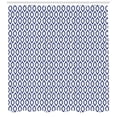 thumbnail image 3 of Ambesonne Ikat Shower Curtain, Eastern Blue Ornament, 69"Wx84"L, Royal Blue and White, 3 of 3