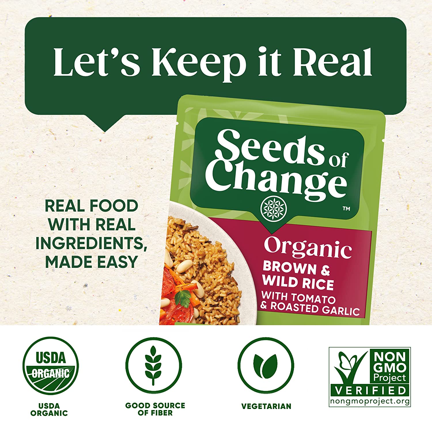 Seeds of Change Jasmine Wild Brown Rice Organic (12 Pack) 8.5 oz