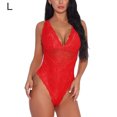 thumbnail image 1 of Mono sexy mono de cosplay suave mono de tela con pantalla de encaje para mujeres adultas, rojo, l Speravity XX000036-31, 1 of 7