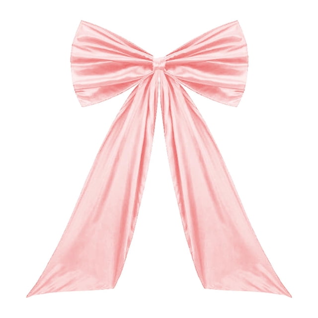 Lazo grande para decoración de fondo, adorno para el hogar, regalo para niña y mujer Rosa claro