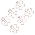 thumbnail image 3 of 150 clips de papel de oro rosa, proceso de chapado para evitar la decoloración, lindos clips de papel para oficina y escuela, 3 of 8