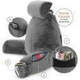 Nestl Backrest Reading Pillow, Bed Rest Pillow with Arms, Shredded