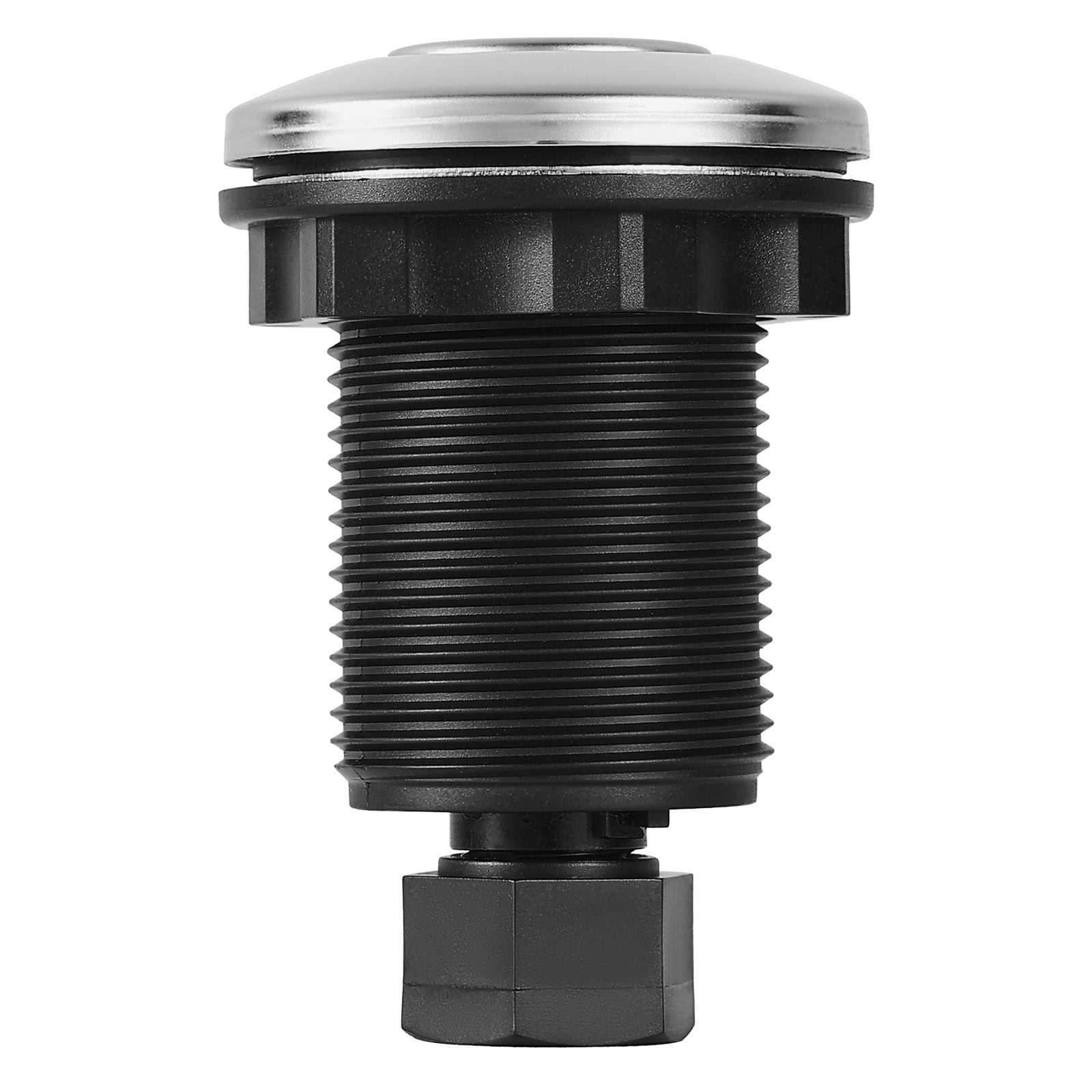 Garbage Disposal Air Switch Kit 2.5 Inch Button, Stainless Steel Cover 1.5m Air Tube, Sink Top Push Button for Kitchen Food Waste Disposal Up to 2HP