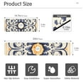 thumbnail image 3 of Floral Mandala Faucet Mat for Kitchen Sink 30'' Sink Splash Guard Mat Super Absorbent Fast Drying Drain Pad, 3 of 9