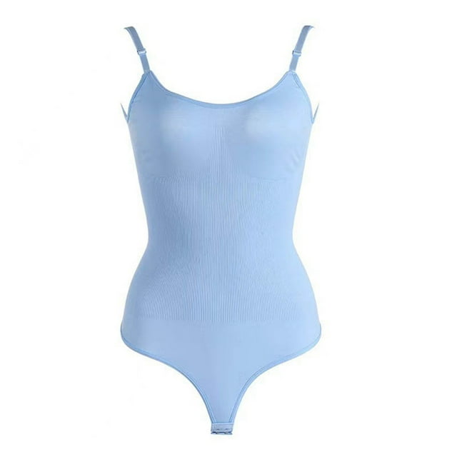 Justaucorps Sans Coutures pour Femmes Grande Taille Bretelles Ajustables Design String pour Flatteuse