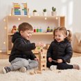 thumbnail image 6 of Abcomgle Toddler Girl Winter Coat 4t Cute Bear Ears Hooded Puffer Jacket Kids Lightweight Puffer Padded Light Jacket for Boys Winter Warm Toddler Boy Winter Coat, 6 of 7