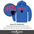 thumbnail image 4 of NCAA Adult Arch & Logo Gameday Hooded Sweatshirt (DePaul Blue Demons - Royal, Medium), 4 of 6