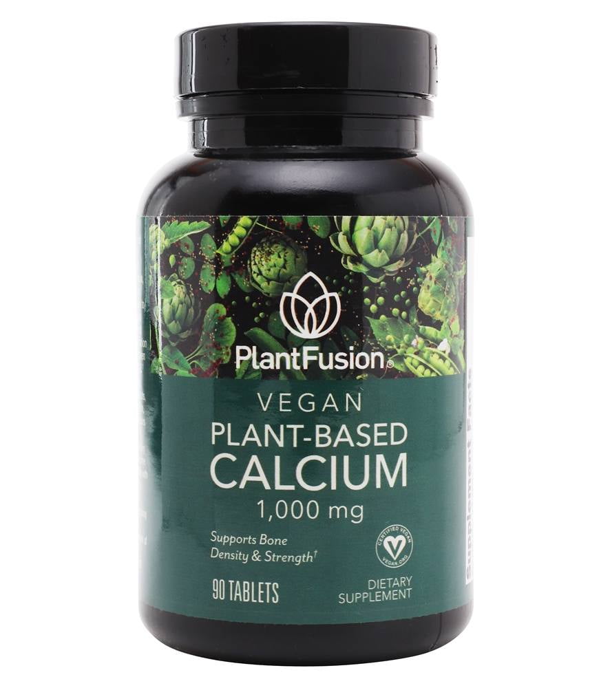 PlantFusion - Vegan Plant-Based Calcium 1000 mg. - 90 Tablets - Walmart