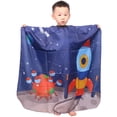 thumbnail image 5 of Waterproof Kids Haircut Cape, Hair Cutting Cape for Kids - Salon Barber Cape Cloak Apron 51x 43 Inches - Quality:2 Pieces;, 5 of 6