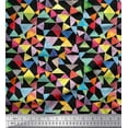 thumbnail image 1 of Soimoi Rayon Fabric Triangle Geometric Fabric Prints by Yard 56 Inch Wide, 1 of 3