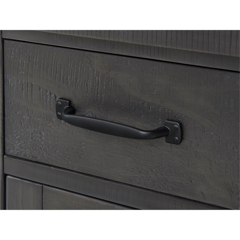 Martin Svensson Home Rustic Chairside Table with Power Gray