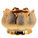 thumbnail image 1 of Ceramic Lotus Flower Incense Burner Golden Incense Holder for Home Use, 1 of 5