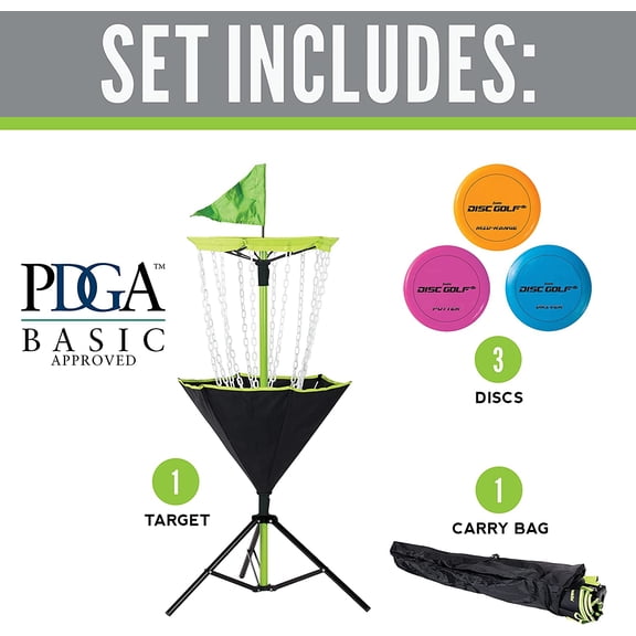 Disc Golf Baskets - Portable Disc Golf Target with Chains Included - Disc Golf Basket Stand Equipment for Hole   Course Creation