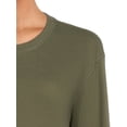 thumbnail image 3 of Time and Tru Women's Long Sleeve Thermal Top, 2-Pack, 3 of 5