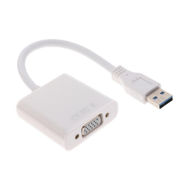 VGA multidisplay video converter USB3.0 → VGA adapter multimonitor external White