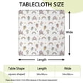 thumbnail image 2 of Fairy Princess Castle Pattern Square Fitted Tablecloth with Elastic Edge,Square Table Cover,Washable Elastic Table Cover for Home Kitchen Party Decor 34"x34", 2 of 6