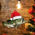 thumbnail image 4 of Colección de peces navideños, decoración de pesca realista, decorativa para decoración de árbol de Navidad, 4 of 5