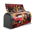 thumbnail image 4 of PHELIKA Christmas Red Truck Golden Retriever Dog 06 Mailbox Covers Magnetic Mailbox Wraps Post Letter Box Cover Mailwrap Garden Home Decor Standard Size 25.5"H x 21"W, 4 of 8