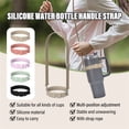 thumbnail image 4 of Ensemble d'Ustensiles de Cuisine Poignée Réglable pour Bouteille d'Eau avec Sangle Réglable : Support en Silicone Robuste pour Bouteille de 8 40 Oz Compatible avec Gobelet pour Marche, Vert, 4 of 8