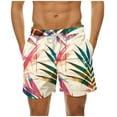 thumbnail image 2 of guisaled Mens Swimsuit Men' Swim Trunks 7 Inch Summer Hawaiian Swim Shorts Bathing Suit Quick Dry Elastic Waist Beach Shorts With Pockets, 2 of 6