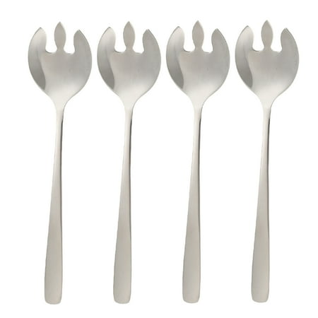 

4Pcs Fruit Forks Appetizer Dessert Forks Stainless Steel Fruit Picks Tableware