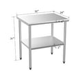thumbnail image 5 of ROVSUN 30'' x 24'' Stainless Steel Commercial Metal Table for Prep & Work, 5 of 7