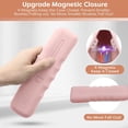 thumbnail image 3 of 2 PCS Silicone Makeup Brush Organizer Bag Portable Storage Bag for Cosmetic Brush & Beauty Egg, Travel Makeup Brush Holder and Breathable Makeup Sponge Holder Travel Case Pink, 3 of 5