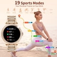 thumbnail image 3 of Vosoirsi Women's Smartwatch, 1.32 Inch Diamond Design, Call Function, Menstrual Tracker, 110 Sports Modes, 3 of 9