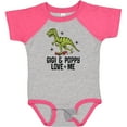 thumbnail image 3 of Inktastic Gigi and Poppy Love Me Dinosaur Boys Baby Bodysuit, 3 of 5