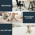 thumbnail image 3 of YEERSWAG Office Chair Mat for Carpet Floor 48"x30", Transparent PVC Chair Mat with Grippers, Non-Slip Carpet Protector for Desk Chair, 3 of 8
