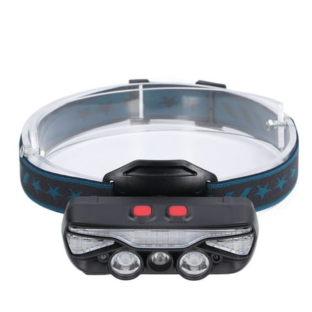 

Induction Headlight Induction Head Torch Double Light Source Mini Large Capacity Battery Easy To Use Portable Multiple Light Mode For Camping For Outdoor