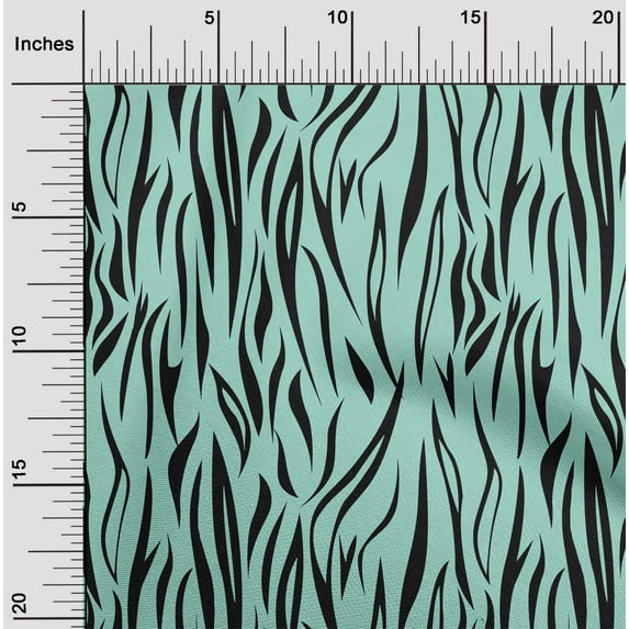 oneOone Viscose Jersey Aquamarine Fabric Skins Animal Sewing Material Print Fabric By The Yard 60 Inch Wide