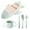Green, variant on Airplane Shaped Tableware Set For Kitchen And Dining Table Car Dinner Tray Fiber For Boys And Girls With Separate Plates Cutlery And Water Cup Wheat Straw Tableware Set round Modern Kitchen Table Set