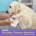 thumbnail image 2 of PetsWorld Pet Wipes for Dogs & Cats | Unscented, Hypoallergenic, Chemical-Free, Biodegradable (98%), Thick & Durable, Textured Grooming Wipes | Safe for Sensitive Skin & Daily Use - 50 Count, 2 of 8