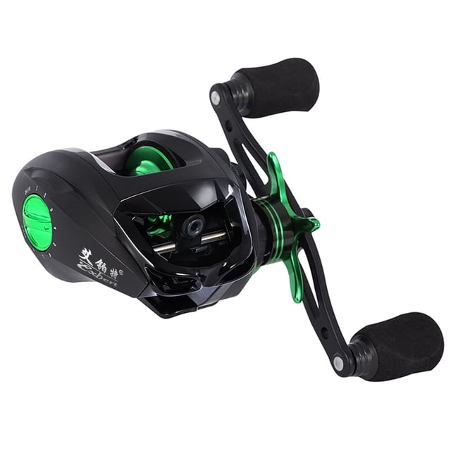 Carrete Baitcasting TFixol Verde Izquierdo