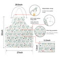 thumbnail image 7 of White Buffalo Skull Dot Pattern Apron-Garden Aprons for Women with Pockets-Cotton Linen Waterproof Kitchen Cooking Gardening Aprons Adjustable for Kitchen,Cooking,BBQ and Salon 33x27 Inch, 7 of 7