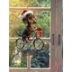 thumbnail image 5 of 1PC acrylic dachshund Christmas decorations, flat bike puppy ornaments, car mirrors, key chains, home decorations, holiday party, 5 of 5