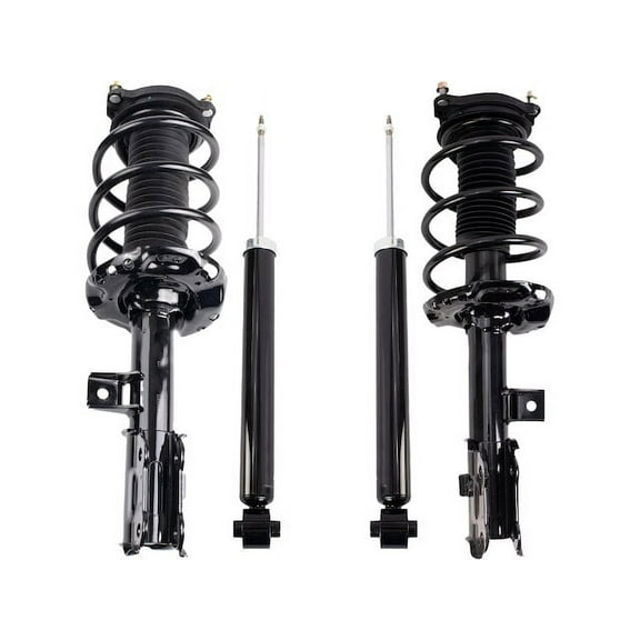 Front and Rear Shock Strut and Coil Spring Kit 4 Piece - Compatible with 2017 - 2019 Kia Sportage FWD 2018
