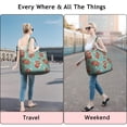thumbnail image 5 of Pioneer Flower Floral Print Pattern Travel Tote Bags for Women Carry On,Large Weekender Bags for Women Travel,Multi Functional Duffle Bag for Work,Shopping,Sports, 5 of 5