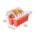 thumbnail image 3 of Ice Cream Mold Tray, Multi Compartment Frozen Dessert Maker For Homemade Popsicle Yogurt Treats, Easy Release Nonstick Freezer Mold Reusable Kitchen Dessert Tool, Durable Food Mold, 3 of 9