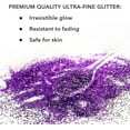 thumbnail image 3 of Violet Fine Glitter in Jar - 4 Oz Glitter for Crafts - Glitter for Slime - Face Glitter - Candle Glitter - Body Glitter, 3 of 6