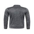 thumbnail image 4 of Men Zip Up Knit Jacket Casual Loose Stand Collar Long Sleeve Jacket, 4 of 6