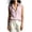 Pink, variant on Noric Women's Striped Print Tank Tops Sleeveless V-Neck Collar Casual Summer Trendy Office Blouse